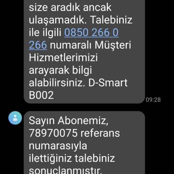 D-Smart Şikayet Mağduriyetimin Giderilmesini