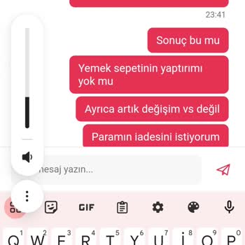 Yemeksepeti Yanlış Sipariş Hayal Kırıklığı