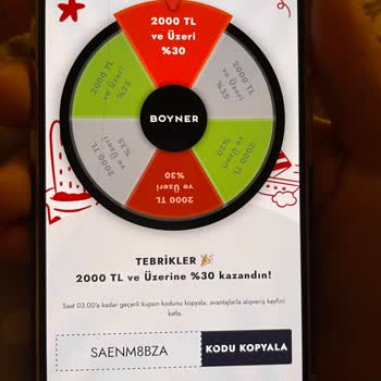 Boyner Geçersiz İndirim Kodu