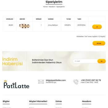 Hepsiburada Pati Latte'den Alışveriş Hayal Kırıklığı