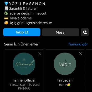 Rozufasshon (Instagram) Siparişim Elime Ulaşmadı