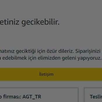 Amazon Ürünün Depoda Kargolanmadan Bekletilmesi