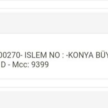 Konya Büyükşehir Belediyesi Öğrenci Kartına Para Yükledim Geçmemiş