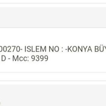 Konya Büyükşehir Belediyesi Öğrenci Kartına Para Yükledim Geçmemiş