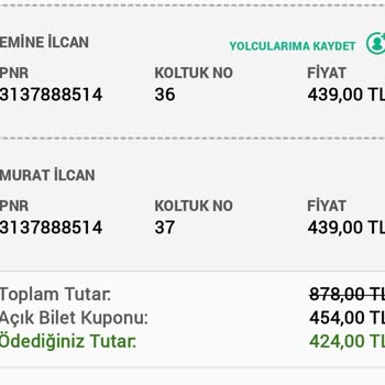 Kamil Koç Otobüs Bilet İptali