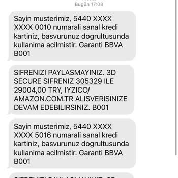 Iyzico/amazon.com.tr Üzerinden Kredi Kartımdaki Şüpheli İşlem