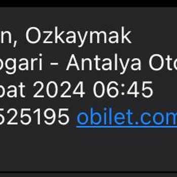 Özkaymak Turizm Otobüsün Geç Kalması