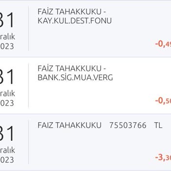 Yapı Kredi Bankası Hesap Hareketleri