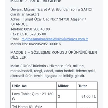 Migros Fiyat Artışı Yaparak Ucuza Sattığı Ürünü Göndermiyor
