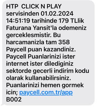 Turkcell Htp Clink N Play Ödemesi
