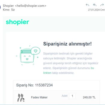 Shopier Ürünümü Kargoya Vermedi