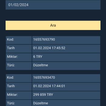 Betbey Bakiyemi Sildi. Açıklama Yok.