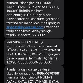 Vivense 20 Gündür Beklediğimiz Ürünü Kargoda Kayboldu Bahanesi