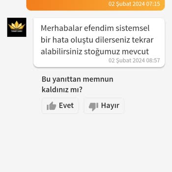 Trendyol Satıcı Siparişi İptal Ediyor