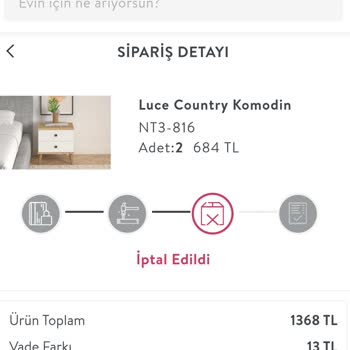 Vivense 1 Aydır Ürünü Tedarik Edemeyip Siparişi İptal Ediyor