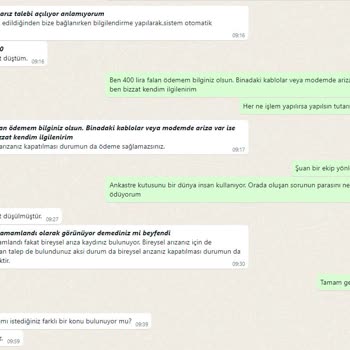 Millenicom Teknik Sorunu Kendim Çözmeme Rağmen Ücret Yansıtmış