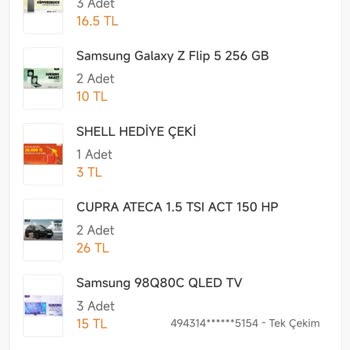 Trendyol Çekiliş Sonuçları Gözükmüyor