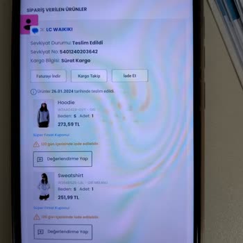 Sürat Kargo Kargomun İçindeki Ürünler Eksik