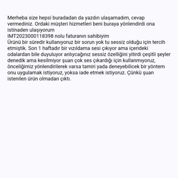 Hepsiburada Satış Sonrası Destek Sorunu