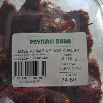 Peynirci Baba Ürün Bozuk Çıktı