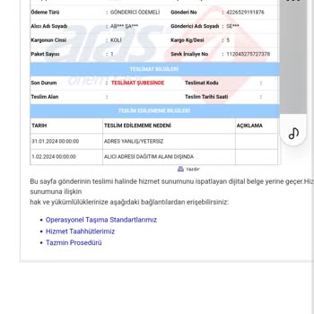 Aras Kargo Mus Şubesi Kargo Teslimatı Yapmıyor