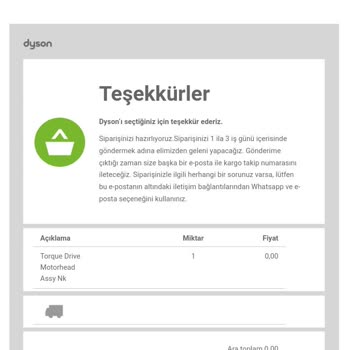 Dyson Pişmanlıktır Paramızla Rezil Olduk.
