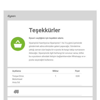 Dyson Pişmanlıktır Paramızla Rezil Olduk.