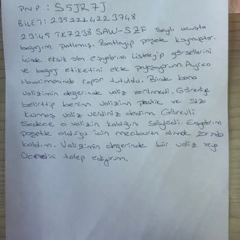 THY Bagajımı Patlattı Ve Hasarımın Onda Birini Teklif Ediyor