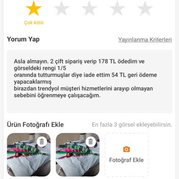 Trendyol'da Bozulan Ticari Anlayış