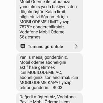 Vodafone Mağduriyeti Rızam Olmadan Kişiler Tarafından Ücret Çekilmesi