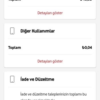 Vodafone Faturada Fazla Ücret Kesintisi Ve İade Sorunu