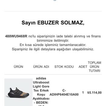 Dalkılıç Spor Satın Aldığım Ürünü Teslim Etmedi