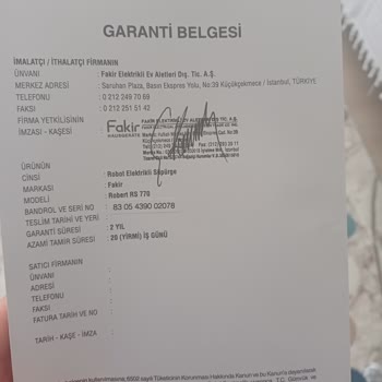 Fakir Ev Aletleri Robot Süpürge Performans Problemleri