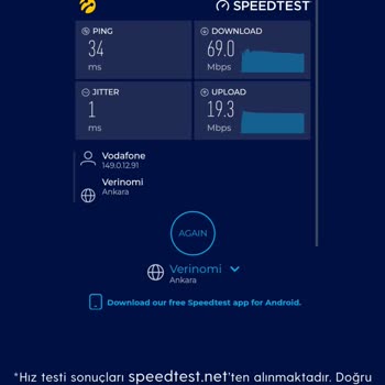 Vodafone İnternet Hiz Ve Kopma Sorunu
