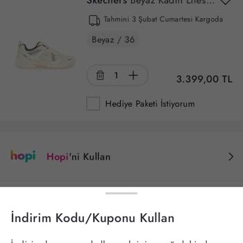 İndirim Kodu Hatası Boyner