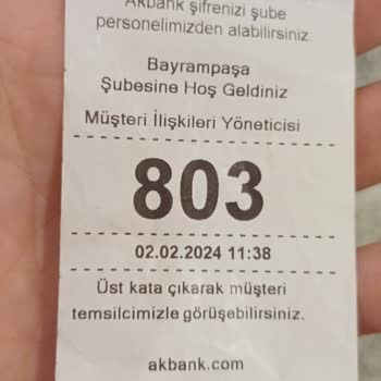 Akbank Numara Ve Temsilci Sorunu