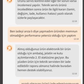 Trendyol Sattığı Ürünü Geri İade Almıyor