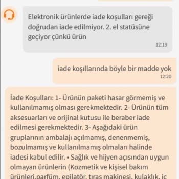 Trendyol Sattığı Ürünü Geri İade Almıyor