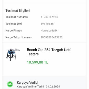 Koçtaş Ürün Teslimi