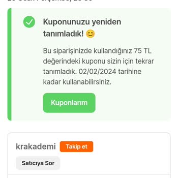 Hepsiburada Verilen Tarihten Önce Kuponumu Siliyorlar