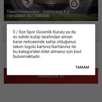 Samsunspor Bilet Transferi Sıkıntısı