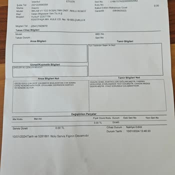 Vatan Bilgisayar Xiaomi Robot Süpürge Arızası