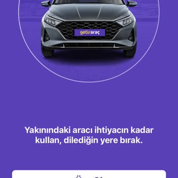 GetirAraç Giriş Yapmıyorum Kullanıcı Aktif Değil Hatası Alıyorum