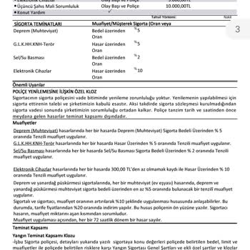 Türkiye Sigorta Fahiş Sigorta Poliçesi Artırımı