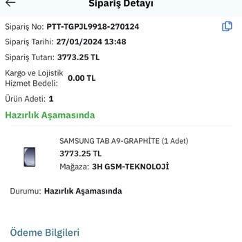 Epttavm Mağaza Siparişimi Günlerdir Kargolatmıyor
