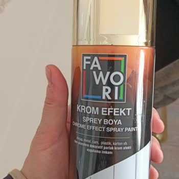 Fawori Sprey Boya Kapaktaki Renkle Aynı Değil!