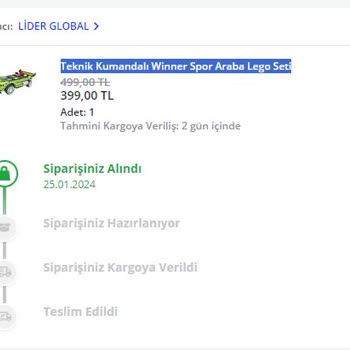 Pazarama Sitesi Lider Global Adlı Satıcı