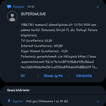 Superonline Haksız Ücret Alıyor