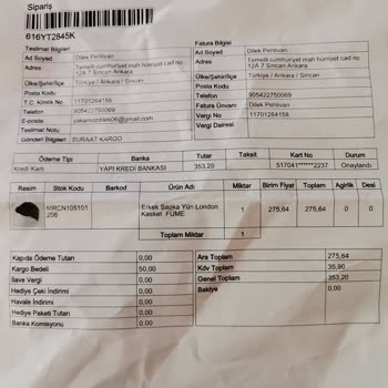 Mercan Toptan Poyraz Kasket Şapka Kalitesiz Ürün Fahiş Fiat