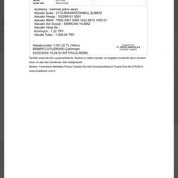 Tüpraş Paramın İade Edilmesini İstiyorum